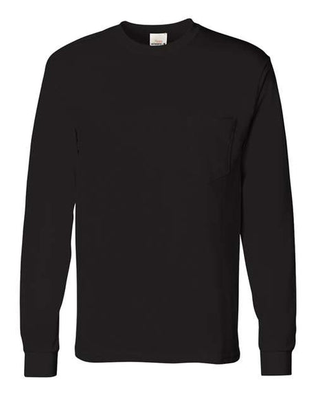 Hanes Men's Authentic Long Sleeve Pocket T-Shirt