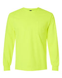 Gildan Ultra Cotton Long Sleeve Crewneck Pocket T-Shirt