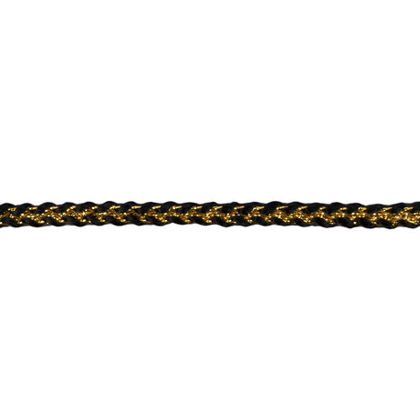 Black Gold Metallic Braid