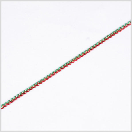 Green Red Gold Metallic Braid