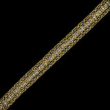 1" Silver Gold Metallic Braid