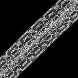 1" Silver Metallic Braid