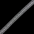 1" Silver Metallic Braid