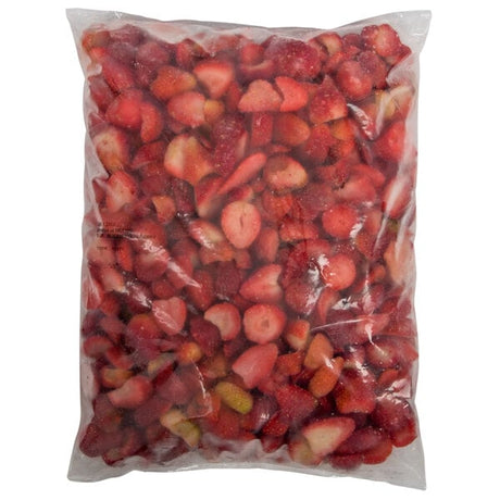 Frozen Sliced Strawberries 5 lb. - 2/Case