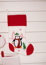 19” Red/White Reindeer/Penguin/Snowman/Santa Stocking