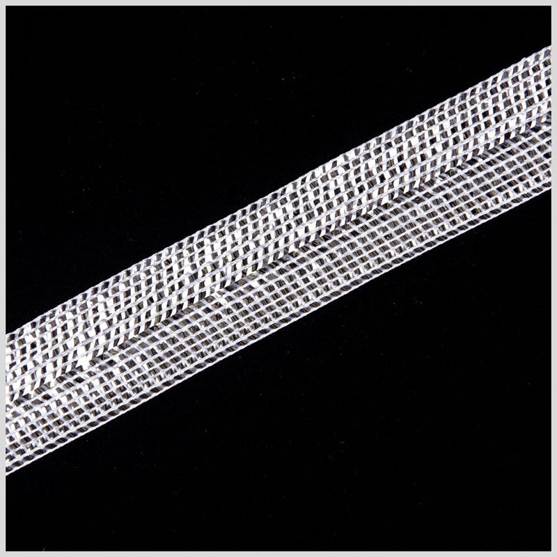 1.25" Silver Metallic Braid