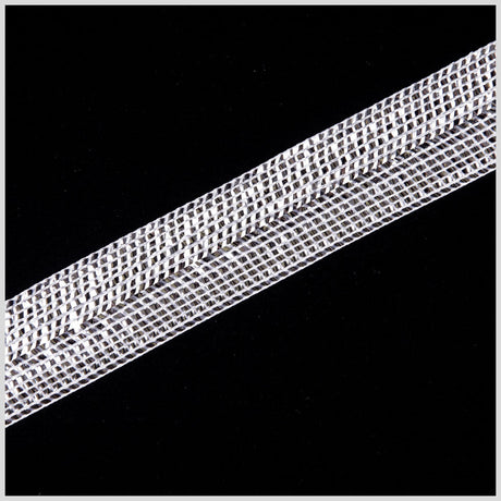 1.25" Silver Metallic Braid