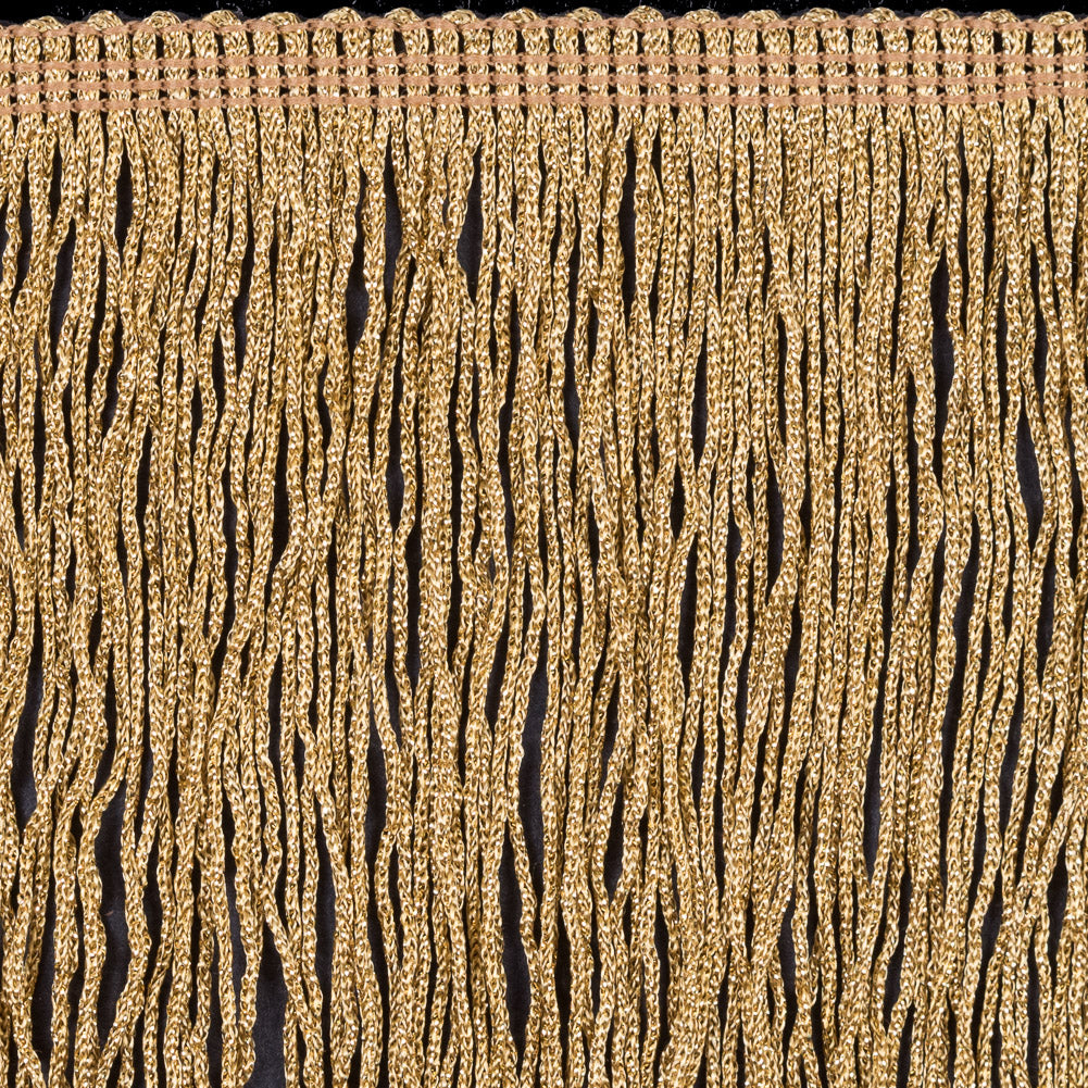 6" Gold Metallic Fringe