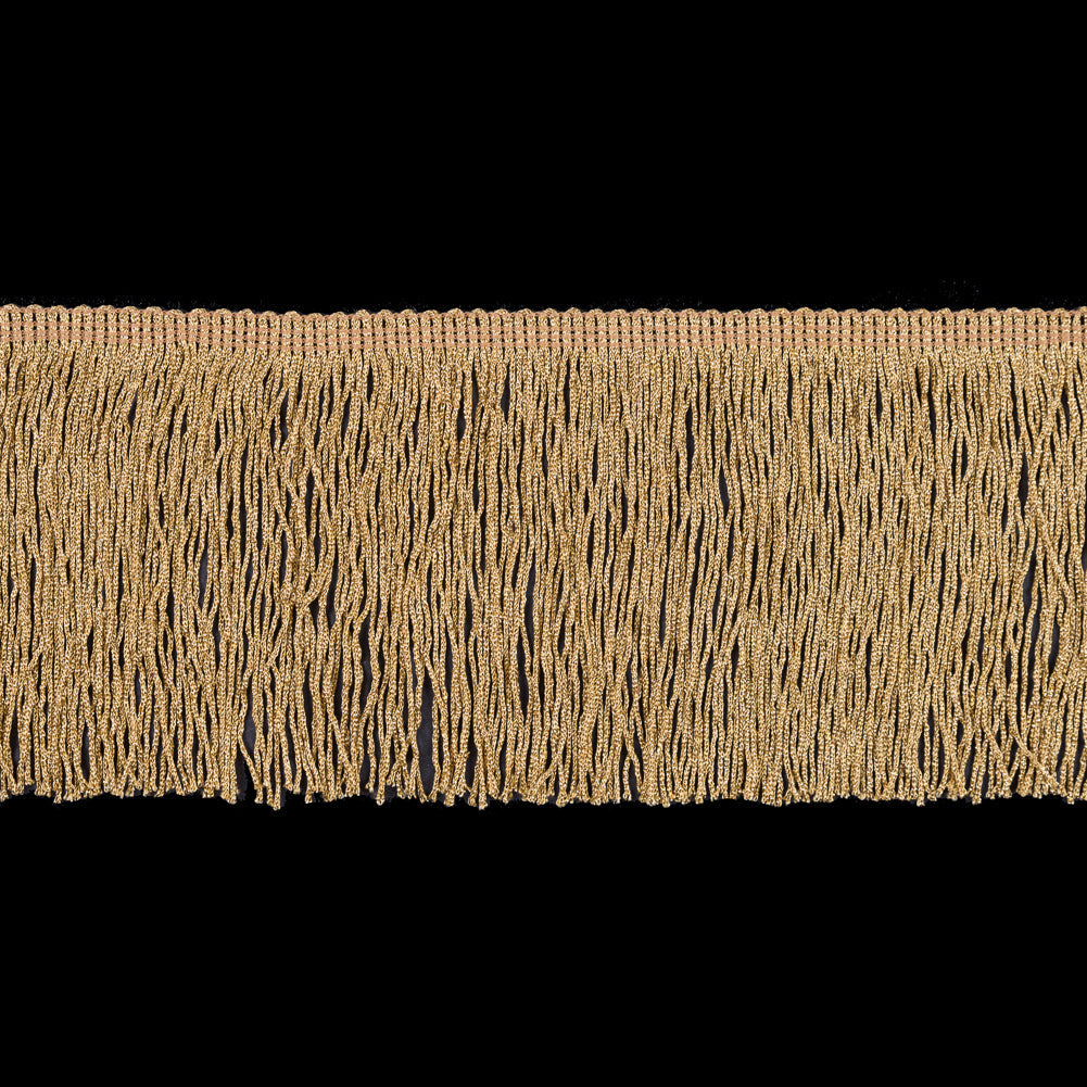 6" Gold Metallic Fringe