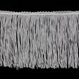 6" Silver Metallic Fringe