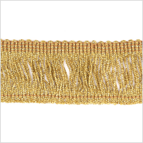 2" Gold Metallic Fringe