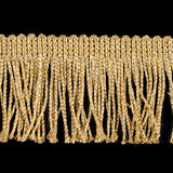 2" Gold Metallic Fringe