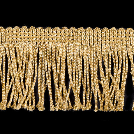 2" Gold Metallic Fringe