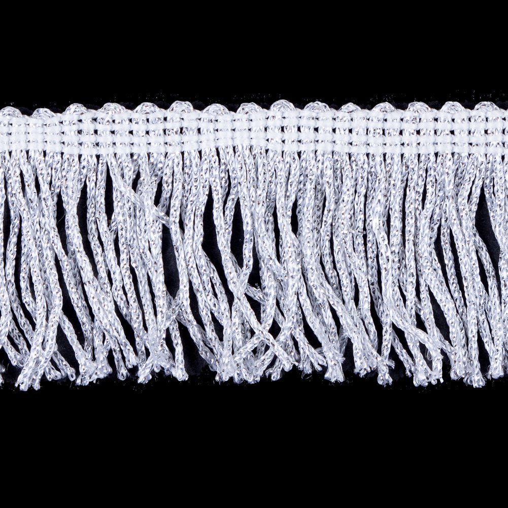 2" Silver Metallic Fringe