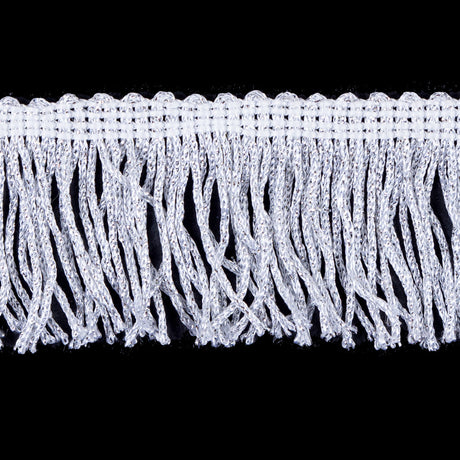 2" Silver Metallic Fringe