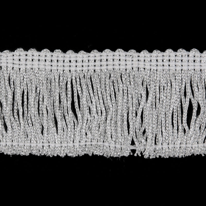 2" Silver Metallic Fringe