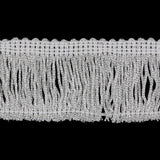 2" Silver Metallic Fringe