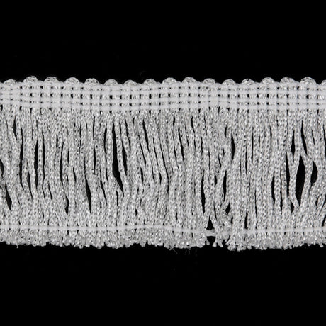 2" Silver Metallic Fringe