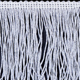 4" Silver Metallic Fringe