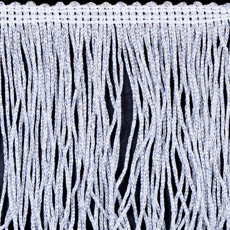 4" Silver Metallic Fringe