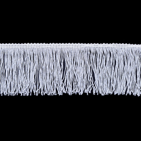 4" Silver Metallic Fringe