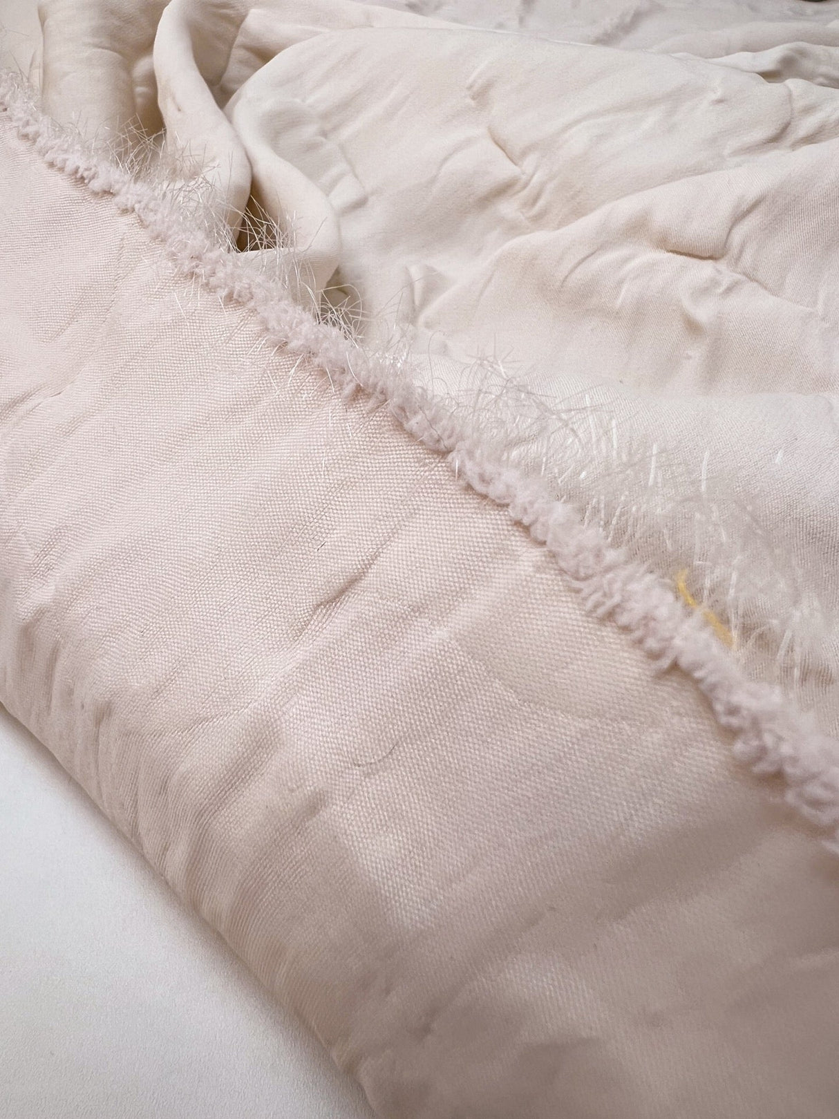Polyester Double Weave Froassé Beige-Pink