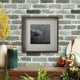 Walnut Effect Deep Frame 19¾" x 19¾" with Safe Plastic Front Protection