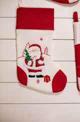 19” Red/White Reindeer/Penguin/Snowman/Santa Stocking