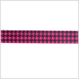 7/8" Shocking Pink Printed Satin Ribbon