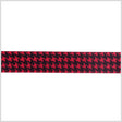 7/8" Red Printed Satin Ribbon