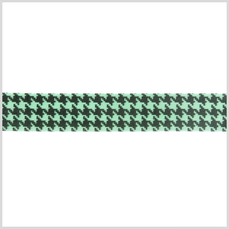 Mint Printed Satin Ribbon