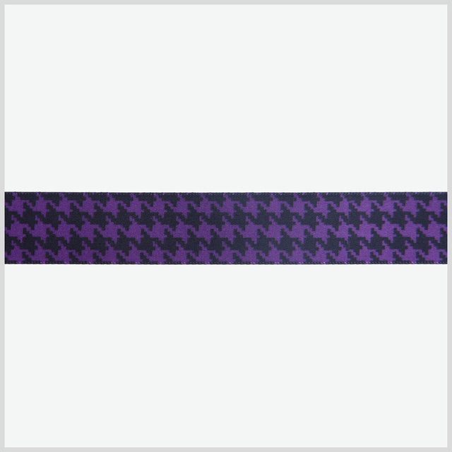 Purple Printed Satin Ribbon