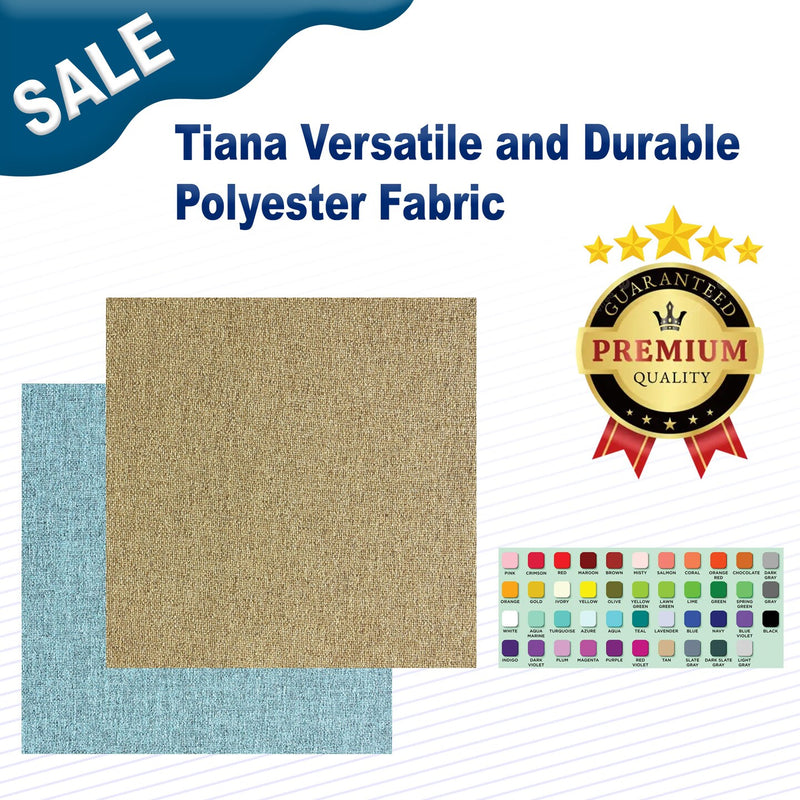 1 Yard Tiana Versatile and Durable Polyester Fabric 54" Wide