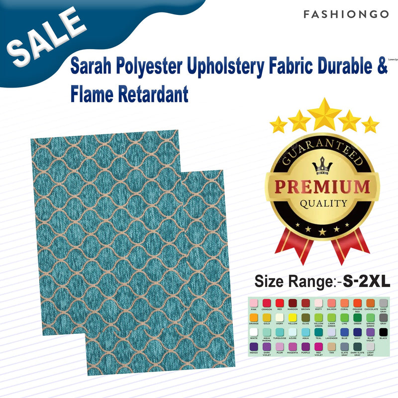 1 Yard Sarah Polyester Upholstery Fabric Durable & Flame Retardant 58" Width
