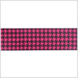 1.5" Shocking Pink Printed Satin Ribbon