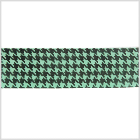 Mint Printed Satin Ribbon