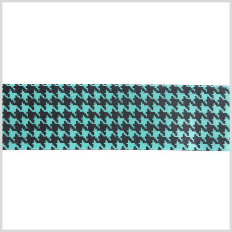 1.5" Exotic Aqua Printed Satin Ribbon