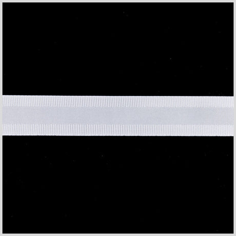 5/8" White Satin Grosgrain Ribbon