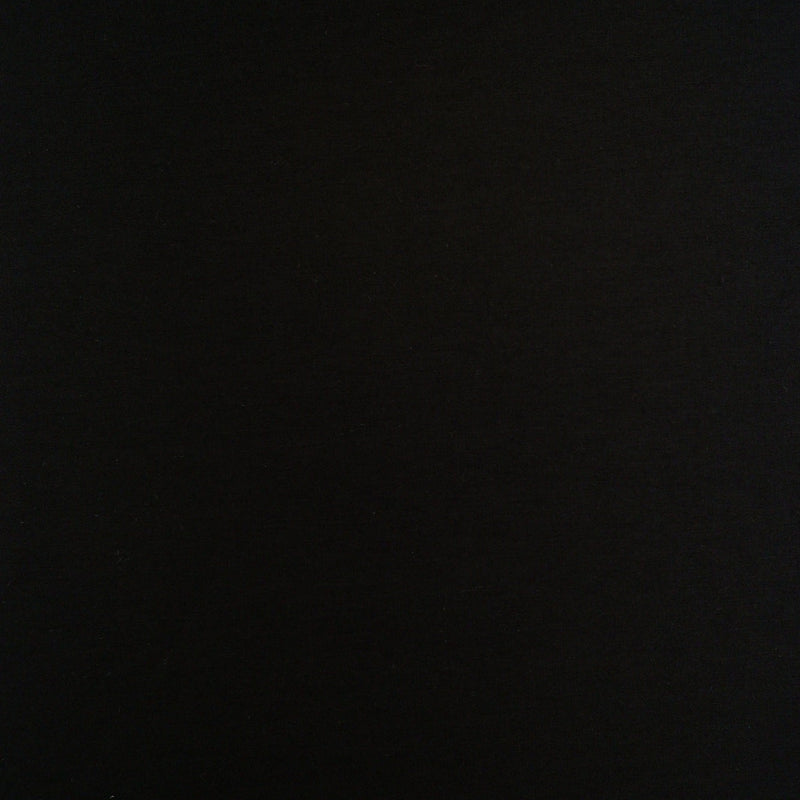 French Terry Knit Black Fabric