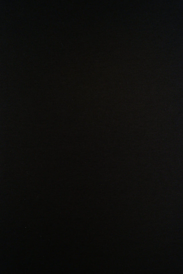 French Terry Knit Black Fabric