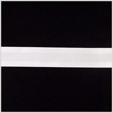 7/8" Antique White Satin Grosgrain Ribbon