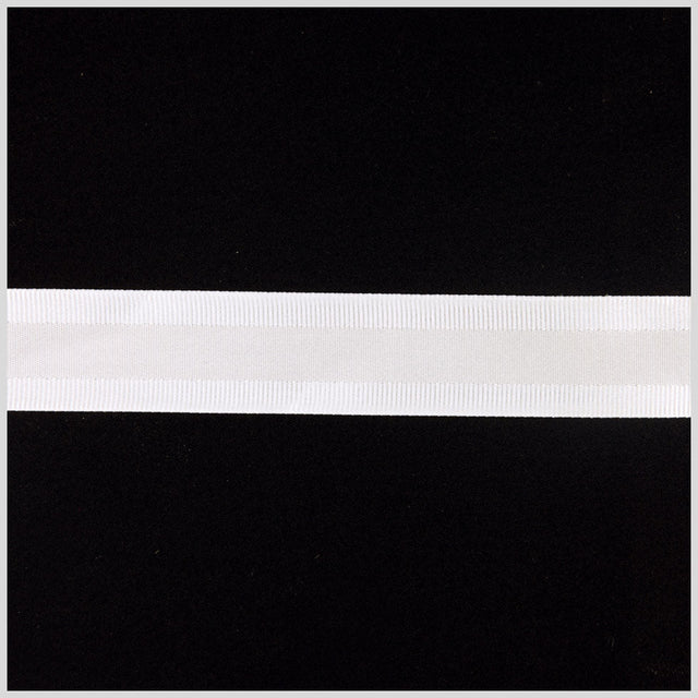 7/8" Antique White Satin Grosgrain Ribbon