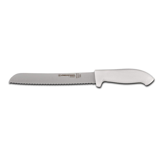 Dexter-Russell Sofgrip White 8" Scalloped Bread Knife