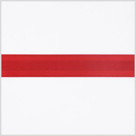 7/8" Red Satin Grosgrain Ribbon