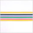 Yellow Combo Striped Grosgrain Ribbon