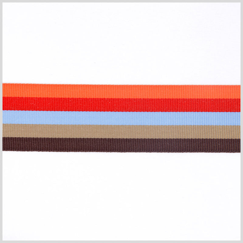 Multicolor Striped Grosgrain Ribbon