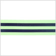 Green/Blue Striped Grosgrain Ribbon