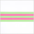 Green/Hot Pink Striped Grosgrain Ribbon