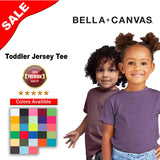 BELLA + CANVAS® Toddler Crewneck Short Sleeve Jersey T-Shirt