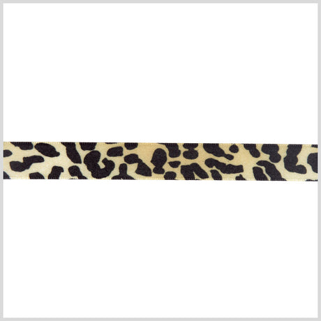 5/8" Black/Gold Printed Satin Ribbon